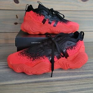 Trae Young 3 in the Solar Red and Black colorway.